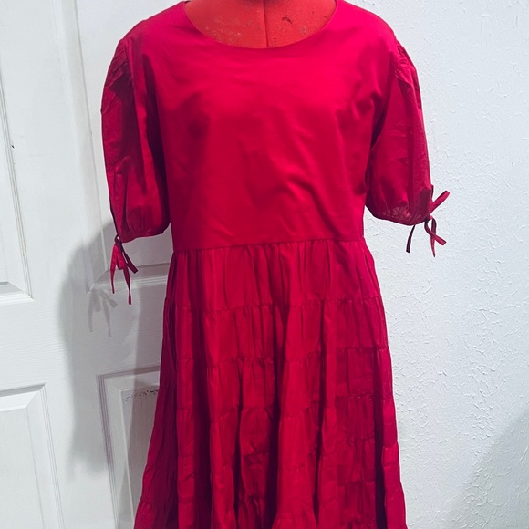 EUC ❤️ Merlette Swing Dress in Red ❤️ Large ❤️ - Picture 5 of 6